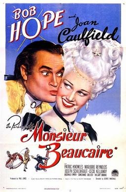 Locandina originale di Monsieur Beaucaire del 1946 con Bob Hope