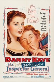 Locandina originale di The Inspector General del 1949 con Danny Kaye