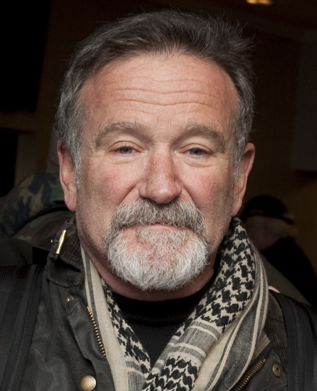 Robin Williams durante un’esibizione nel 2010